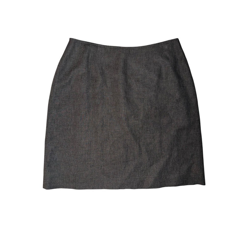 J. McLaughlin Gray Straight Mini Sz 8 | Lined Corpcore Sophisticated Office